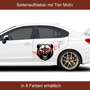 Side stickers 2 er pack roaring bear